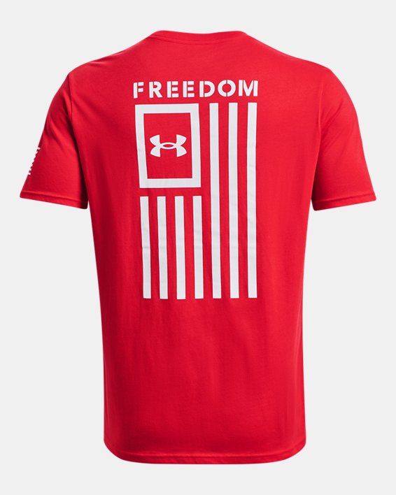 Men's UA Freedom Flag T-Shirt, Red, pdpMainDesktop image number 5